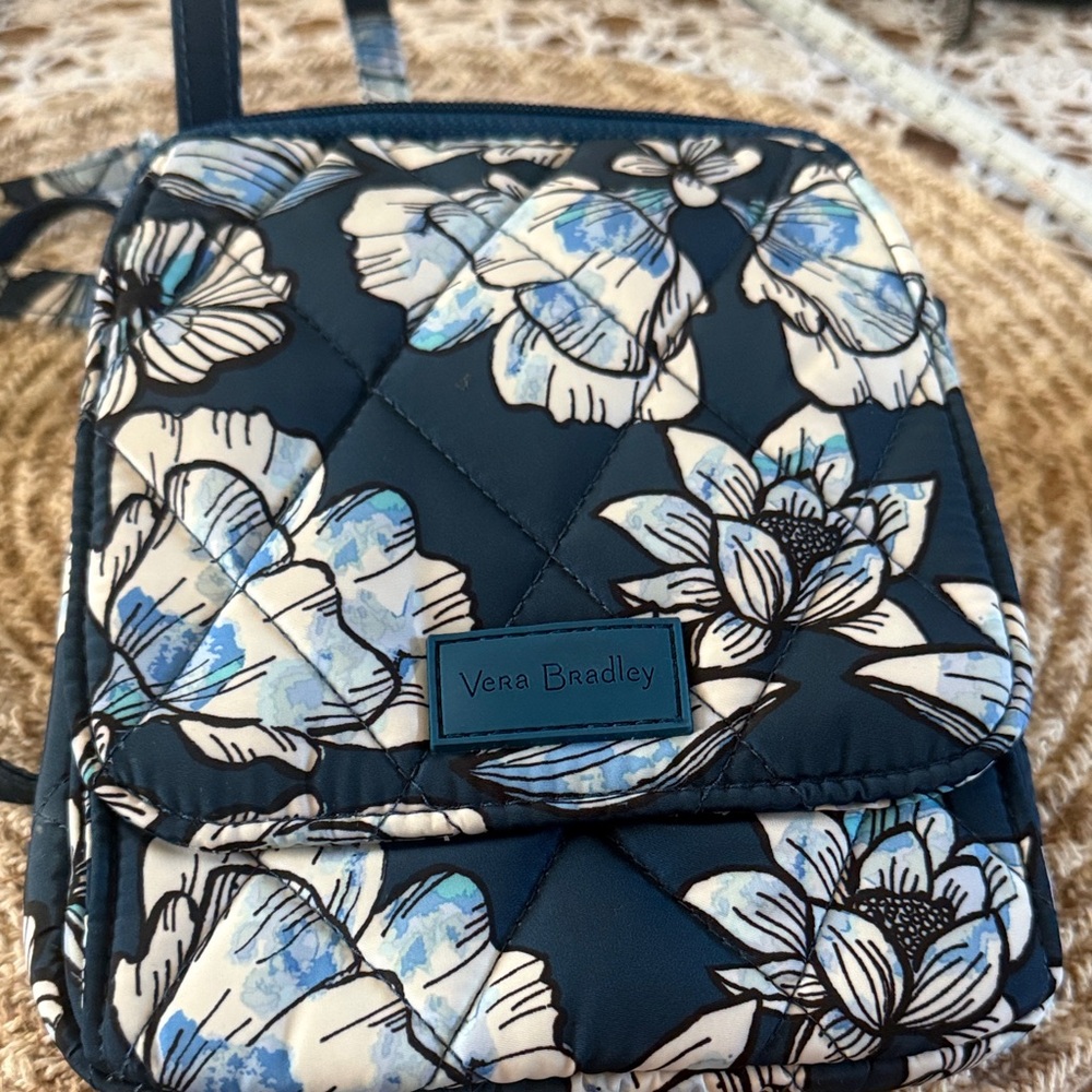 Vera Bradley Blue and White Floral Mini Bag